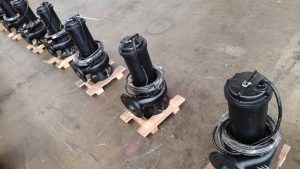 Submersible sewage pump.